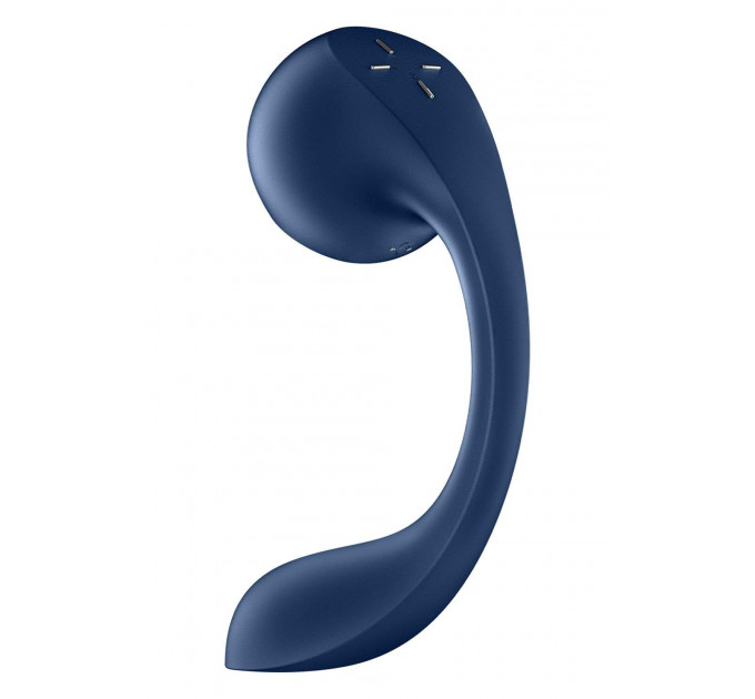 Вібратор для точки G та клітора Satisfyer Pro+ Wave 4 Connect App з додатком, синій