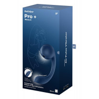 Вибратор для точки G и клитора Satisfyer Pro+ Wave 4 Connect App с приложением, синий