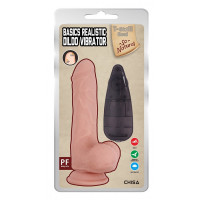 Вібратор реалістичний на присосці Chisa T-skin ReaL Basics Realistic Dildo з пультом керування