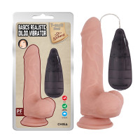 Вибратор реалистичный на присоске Chisa T-skin ReaL Basics Realistic Dildo с пультом управления