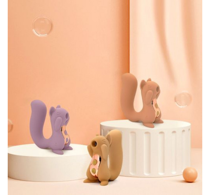 Вибратор вакуумный в форме белочки Sweet Em, 5 режимов, фиолетовый