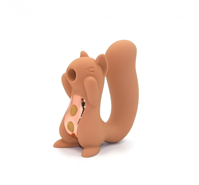 Вібратор вакуумний у формі білочки Sweet Em, 5 режимів, бежевий