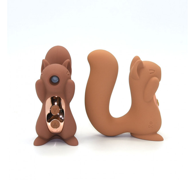 Вібратор вакуумний у формі білочки Sweet Em, 5 режимів, бежевий