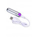 Вибропуля Strong Bullet Vibrator Silver/Purple USB 10 режимов вибрации