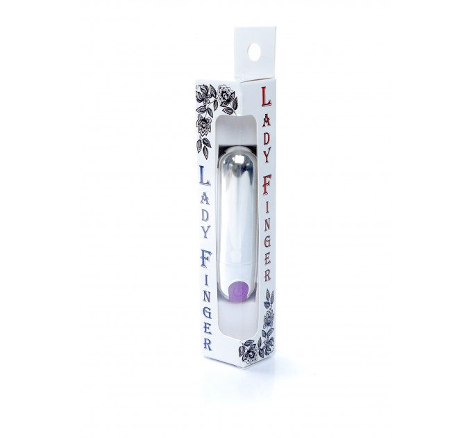 Вибропуля Strong Bullet Vibrator Silver/Purple USB 10 режимов вибрации