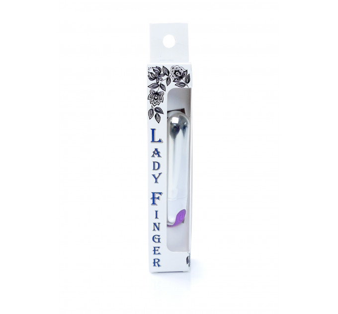 Вибропуля Strong Bullet Vibrator Silver/Purple USB 10 режимов вибрации
