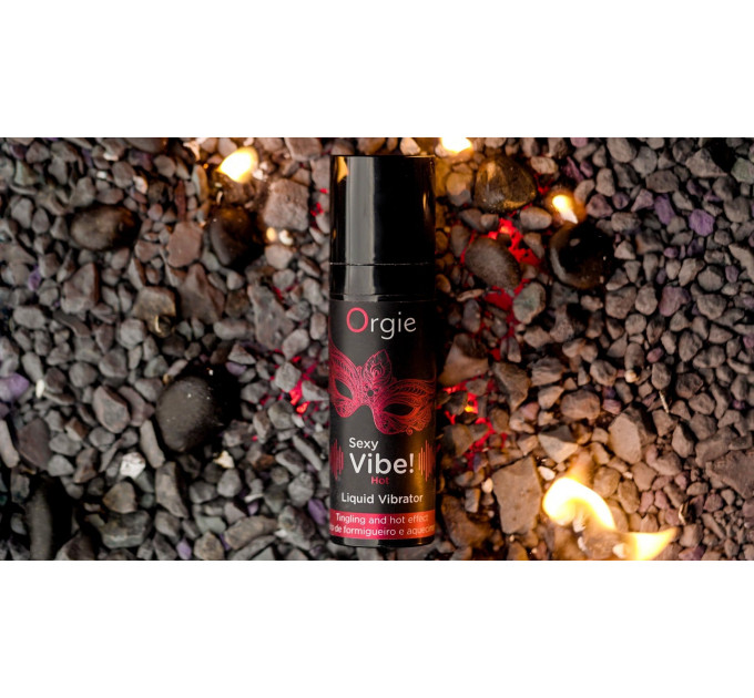 Жидкий вибратор "SEXY VIBE", 15 мл вибрация + согревающий эффект Orgie
