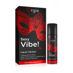 Жидкий вибратор "SEXY VIBE", 15 мл вибрация + согревающий эффект Orgie