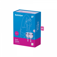 Набір багаторазових менструальних чаш Satisfyer Feel good медичний силікон, 15 мл та 20 мл