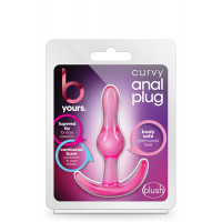 Анальний плаг B YOURS CURVY ANAL PLUG PINK