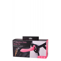 DT51129 Страпон женский с пультом управления Seven Creations DILDO STRAP-ON PINK