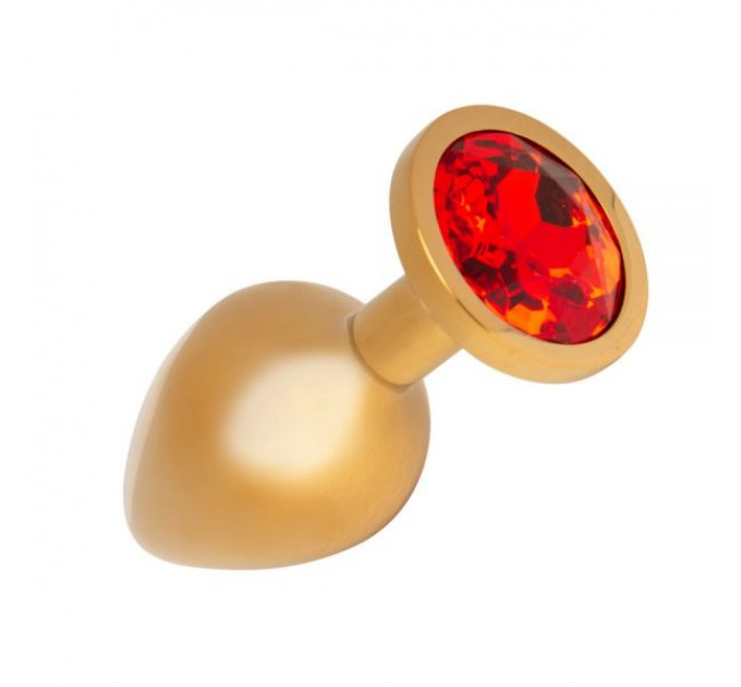 Анальная пробка Gold Metal Red, S