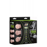 Набор мастурбаторов с вибрацией Blush M FOR MEN 3PACK VIBRATING SLEEVE KIT