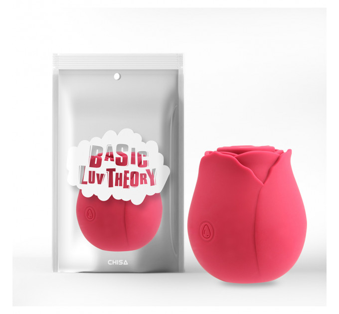 Вакуумный клиторальный стимулятор Chisa Rose Petal (Rose Red)