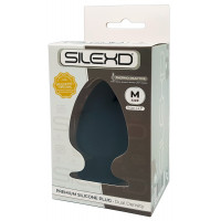 Анальна пробка конічної форми SILEXD Thermo Reactive чорна, Medium