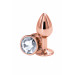 Анальная пробка NS Novelties REAR ASSETS ROSE GOLD SMALL CLEAR