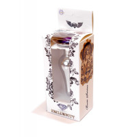 Анальная пробка с камнем Plug-Jewellery Silver BUTT PLUG- Purple