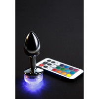 Анальная пробка с подсветкой, S, пульте управления, размер, 9 см х 2.6 см