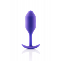 Анальная пробка с утяжелительными шариками и смещенным центром тяжести B-Vibe Snug Plug 2