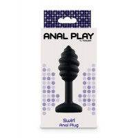 Анальна пробка спіралеподібна Toy Joy Anal Play Swirl чорна