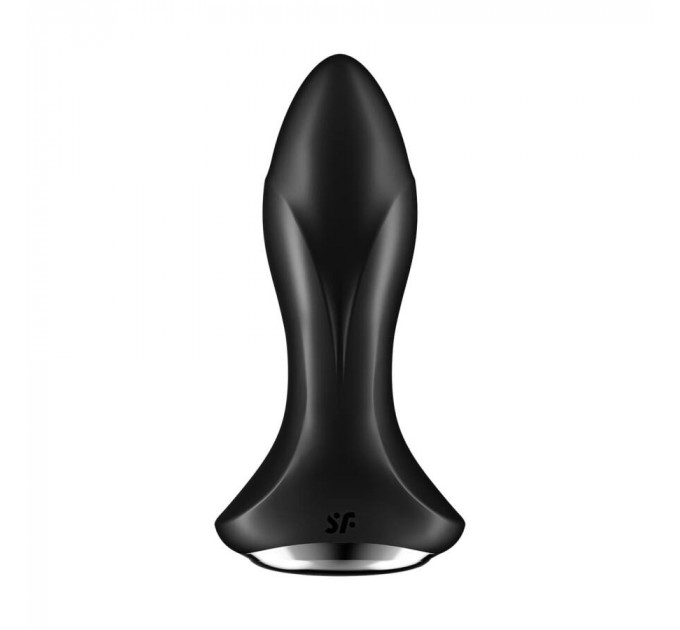 Анальна смарт пробка з вібрацією та намистинами Rotator Plug 1 Connect App Black