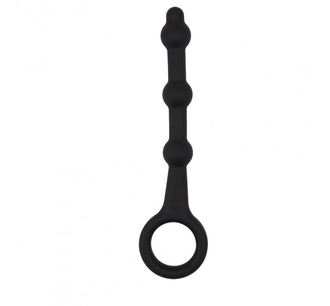 Анальний ланцюжок силікон Chisa Black Mont 13.5 sm чорний