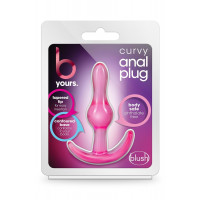 Анальный плаг B YOURS CURVY ANAL PLUG PINK