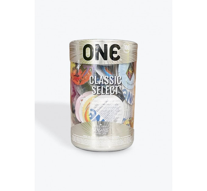 Банка презервативів ONE Classic Select Contest Collection, 100 шт
