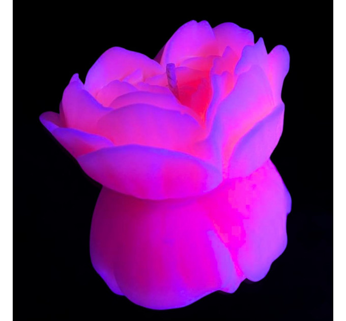 Свеча люминисцентная низкотемпературная GlowKink розовая, L