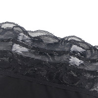 Эластичные чулки Star Night с кружевной коронкой, черные, XS-L