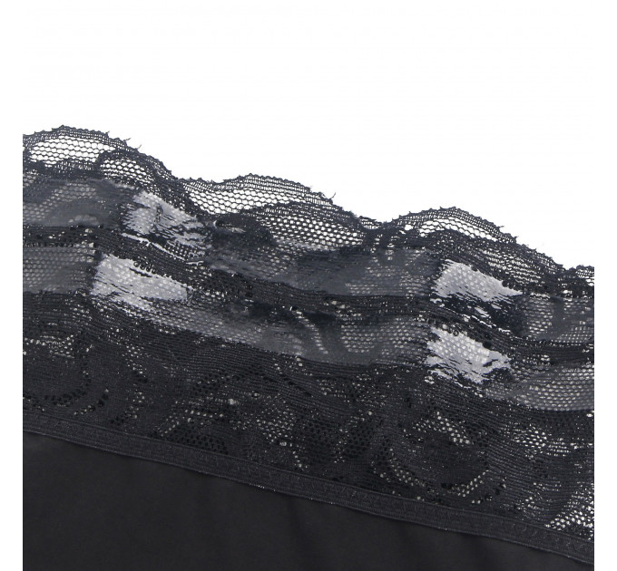 Еластичні панчохи Star Night з мереживною коронкою, чорні, XS-L