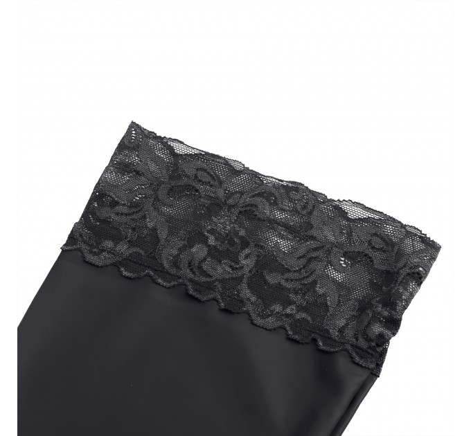 Еластичні панчохи Star Night з мереживною коронкою, чорні, XS-L
