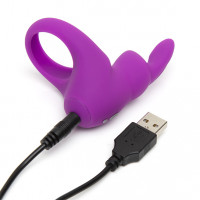 Эрекционное кольцо с вибрацией Happy Rabbit Rechargeable Cock Ring Purple