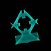 Эрекционное кольцо c вибропулей ML Creation Batboy зеленое