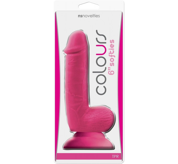 Фалоимитатор COLOURS SOFTIES 6INCH DILDO PINK