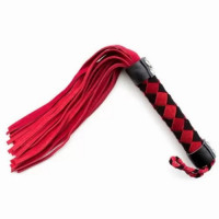 Флоггер DS Fetish Leather flogger M червоно-чорний ромб 38см Флоггер DS Fetish Leather flogger M червоно-чорний ромб 38см