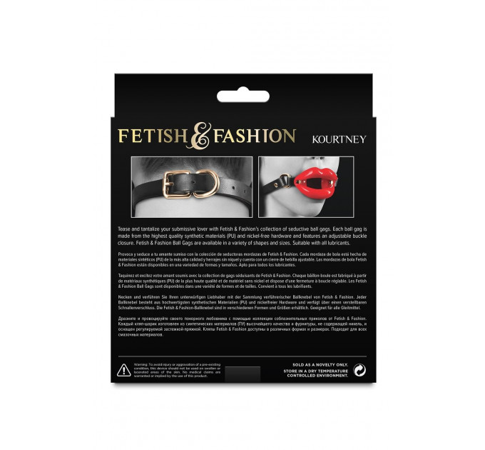 Кляп в виде губ NS Novelties Fetish & Fashion красный