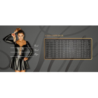 Комбинезон виниловый Noir Handmade Libido F298 с кружевом, черный, размер S