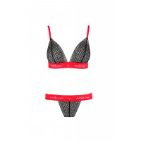 Комплект белья GLAMISS SET black/red S/M - Passion
