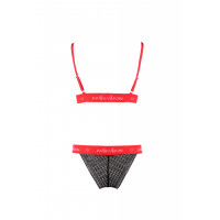 Комплект белья GLAMISS SET black/red S/M - Passion