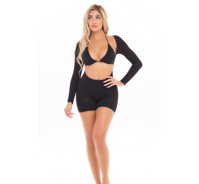 Комплект KNOCKOUT 2PC PLAYSUIT SET BLACK, OS
