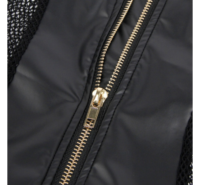 Корсет з гартерами та підв'язками Star Night на блискавці, чорний, XS-S