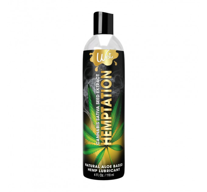 Лубрикант с экстрактом каннабиса на основе алоэ Wet Hemptation, 118 мл