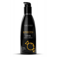 Лубрикант оральный со вкусом ирисок Wicked Butterscotch на водной основе, 60 мл