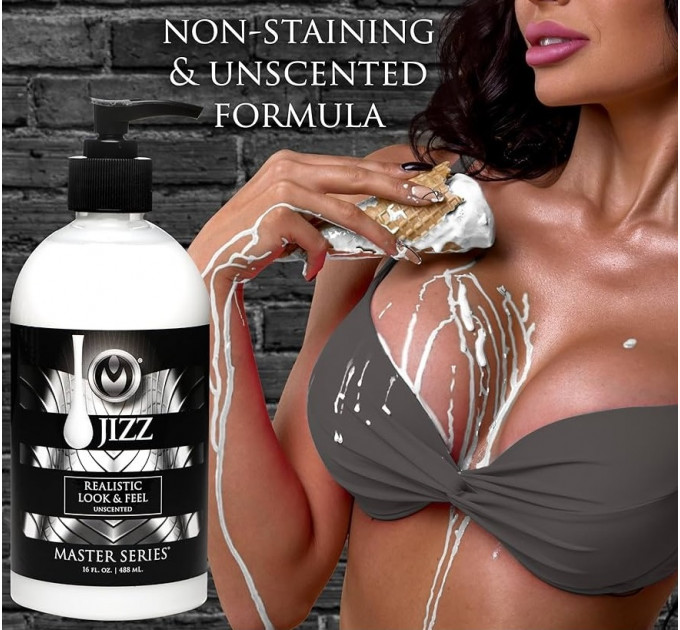 Лубрикант имитация спермы Jizz Wit Glijmiddel - 488 ml
