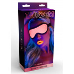 Маска на глаза, светящаяся в темноте Taboom Blindfold розово-черная