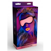 Маска на глаза, светящаяся в темноте Taboom Blindfold розово-черная