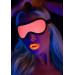 Маска на глаза, светящаяся в темноте Taboom Blindfold розово-черная