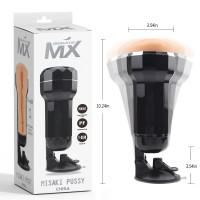 Мастурбатор вагина в черной колбе Chisa MX Dream Cup Misaki Pussy на присоске