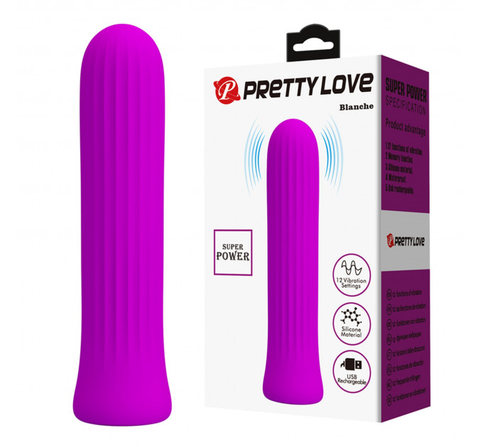 Міні-вібратор PRETTY LOVE Blanche фуксія, 10 х 2 см